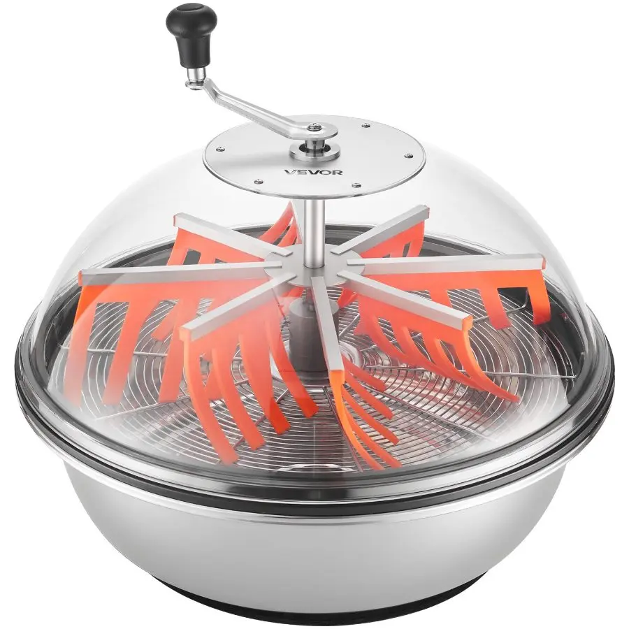 VEVOR Bud Leaf Bowl Trimmer, 24 in Manual Bud Trimmer, with Sharp Stainless Steel Blades, Visual Cutting, Wet Dry Hydroponic Cutting Machine, Twisted Spin Cut for Plants Leaves Buds Flowers