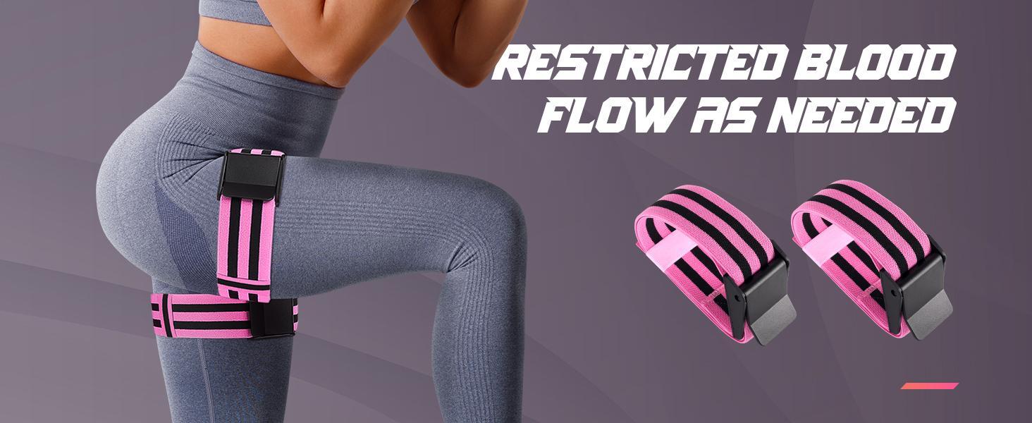 Booty Bands for Women Glutes & Hip Building, Blood Flow Restriction Bands BFR Bundle Booty Bands, Resistance Bands for Exercising Your Butt,Squat,Thigh, Occlusion Resistance Bands