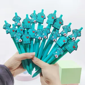 20/30pcs Medical Style Ballpoint Pens, Fresh Blue Theme, Smooth Writing, Ideal for Office and Healthcare, Gift-Ready