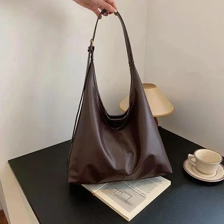 Large Retro Simple Tote Bag for Women, Casual Big Capacity Handheld Shoulder Bag, Lightweight Durable Canvas Tote Bag for Daily Commute Work School Travel, Reusable Shopping Bag Fits 15.6 Inch Laptop Books Groceries Daily Essentials, Soft Comfortable Styl