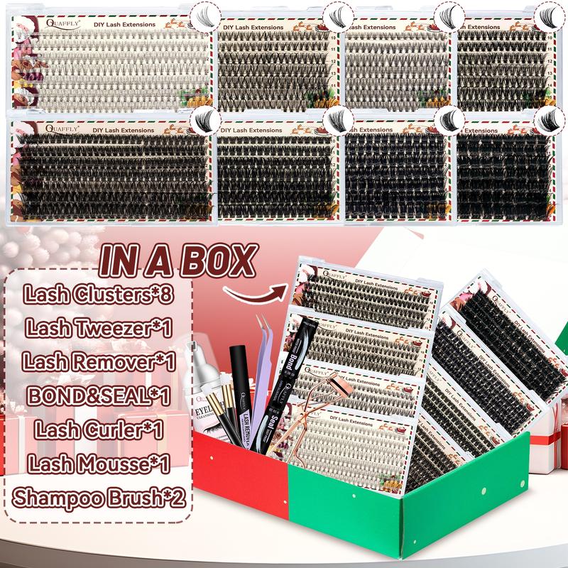 Diy Eyelash Curler Set, Natural Eyelash with Eyelash Bond & Seal, Eyelash Remover, Eyelash Mousse, 2 Eyelash Shampoo Brushes, Tweezers, Eyelash Curler Eyelash Tools Curl Lashes Makeup