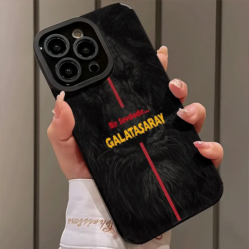 Elegant Galatasaray Style Phone Case, Shockproof Ultra-Thin Cover for iPhone 17/16/15/14/13/12/11/plus/pro Max, Dust-Resistant Gift Idea
