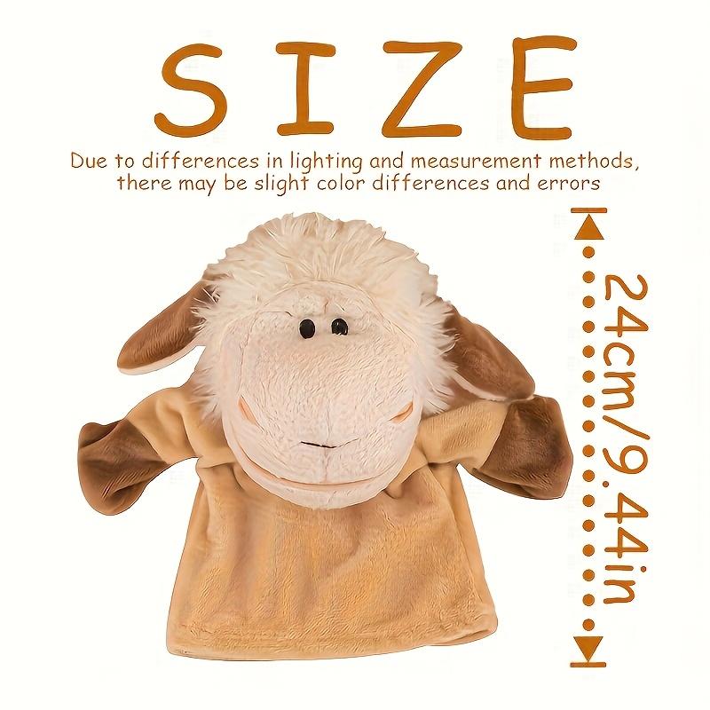 Cute Sheep Puppet Funny Ranch Animal Hand Puppets Cute Soft Stuffed Sheep Puppet Story Toy Puppets Role Play Show Game Storytelling Interactive Entertainment Playtime Fun Birthday Gifts