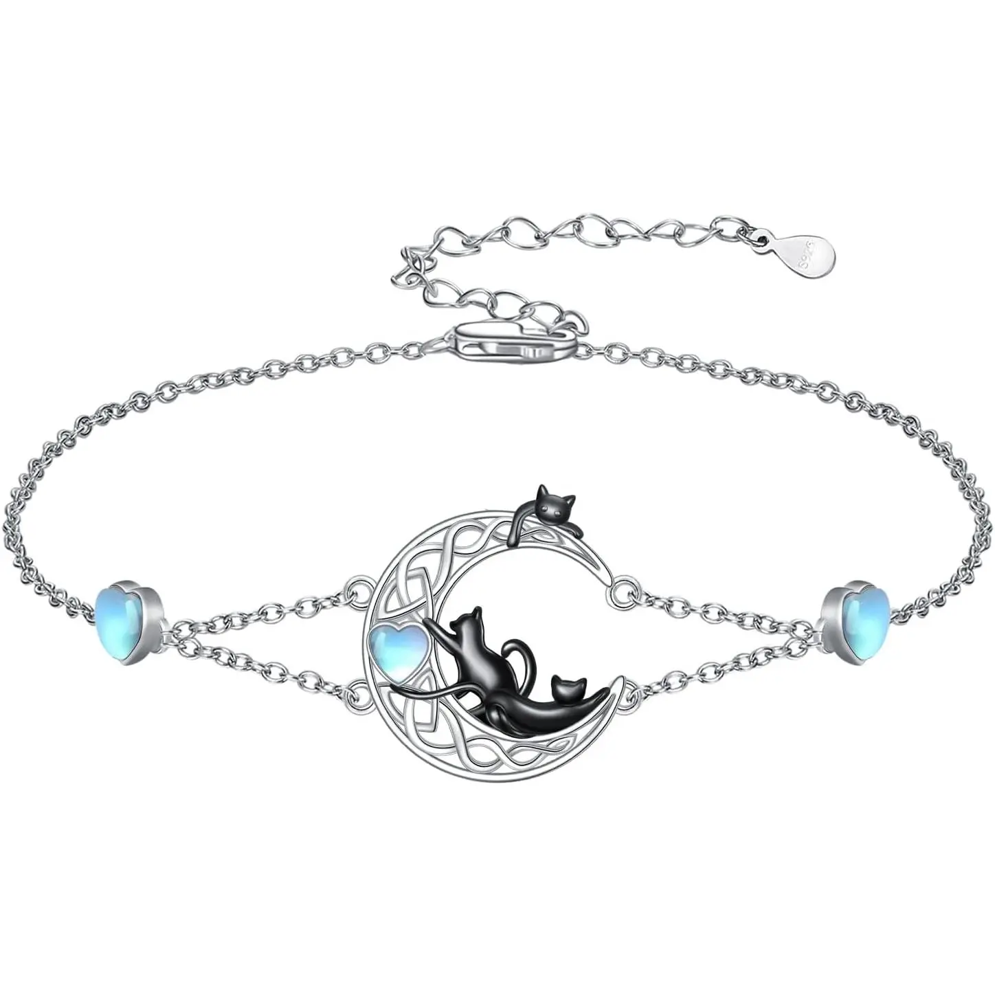Luyona Evil Eye/Celtic/Cat/Wave/Turtle/Seashell/Nurse/Mushroom Bracelet 925 Sterling Silver Good Luck Summer Anklet Birthday Jewelry for Women Vintage Gold Crystal Knuckle Ring Set pc romantic cubic zirconia Marcasite Crystal Chunky Ring
