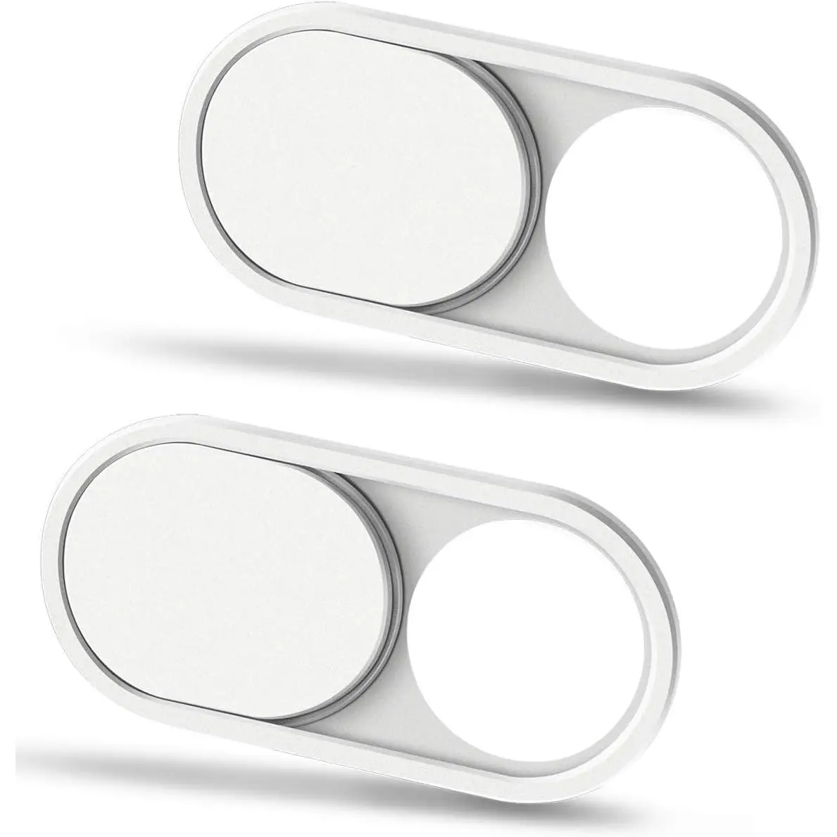 Laptop Webcam Cover Slide, Metal 0.023 Inch Ultra-Thin White | Web Webcam Cover for MacBook Pro / Air, Laptop, iMac, iPad,  8/7, PC Accessories,  Protection, 2 Packs
