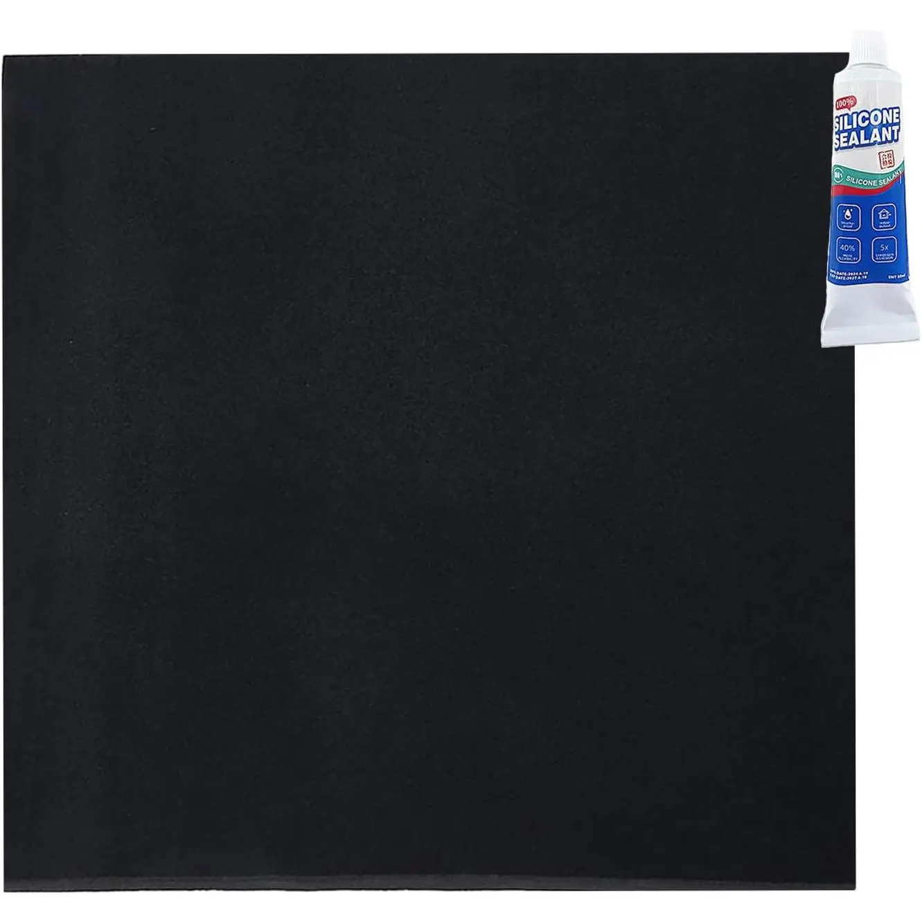 Rubber Sheet,Heat Resistant, Heavy Duty,High Grade 60A,12 x 12 Inch, 1/16 Inch Thickness for DIY Gaskets, Pads, Seals, Crafts, Flooring,Cushioning of Anti-Vibration, Anti-Slip