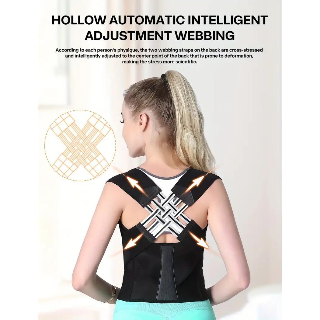 Posture Corrector for Women and Man.Adujstable Shoulder Straightener.Back Support Brace.hunchback Healthcare Tool Black