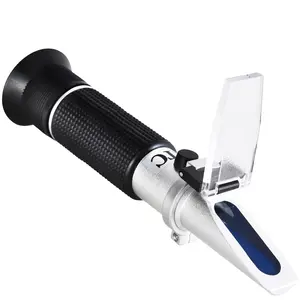 Portable Brix Refractometer with ATC, Accurate Dual Scale 0-32% Brix & 1.000-1.130 SG, High Precision Sugar Tester for Wine Making Beer Brewing Home Brew Kit