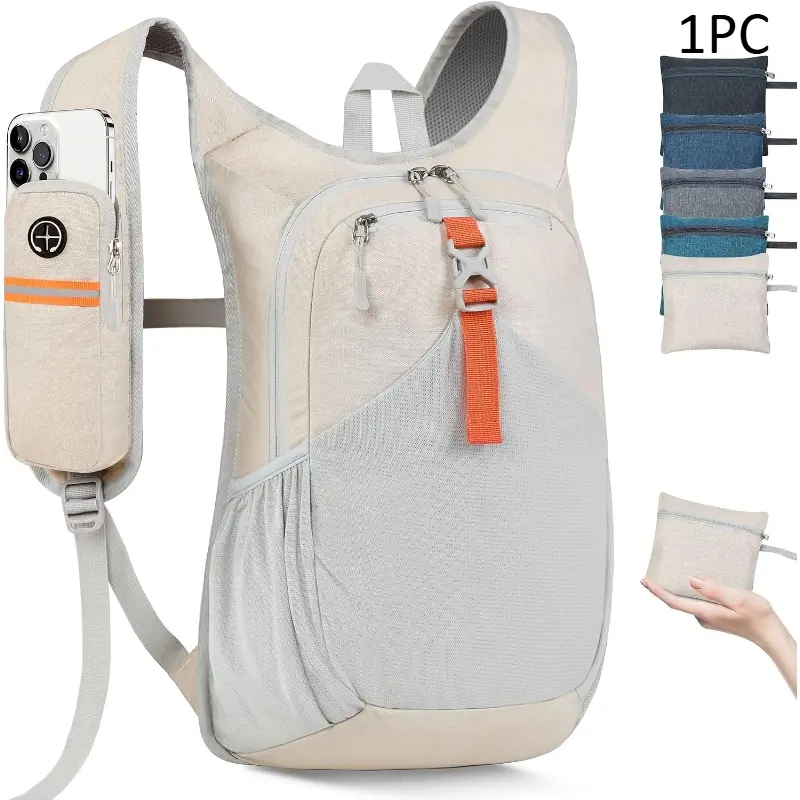 Lightweight Outdoor Backpack, Foldable & Packable, Waterproof & Breathable, Multi-compartment Daypack for Hiking, Camping, Travel & Cycling