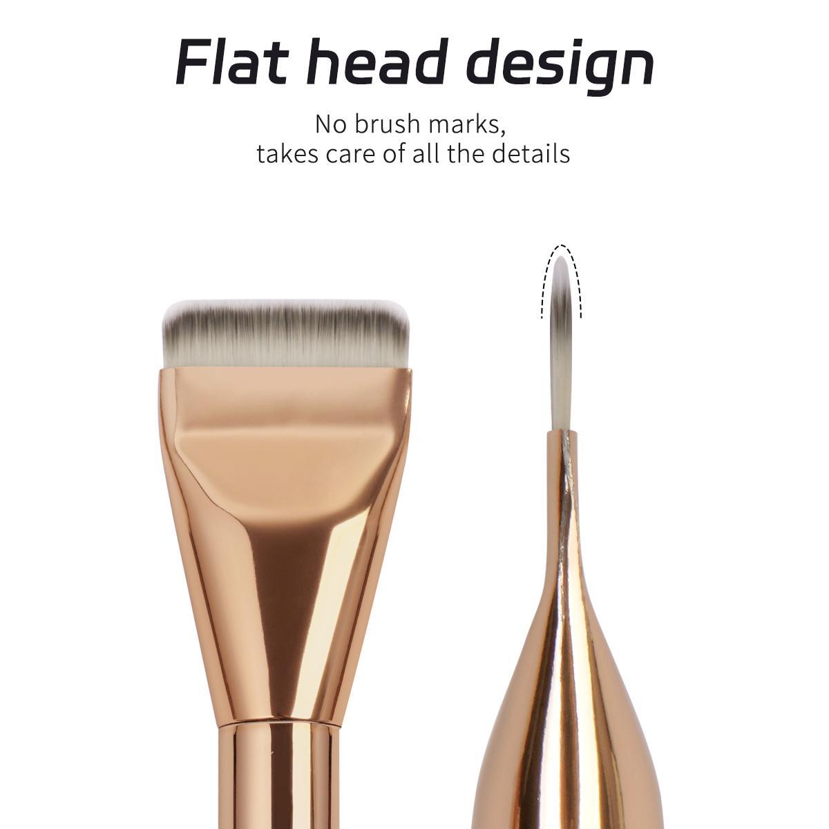 Makeup Brush Set, 2 Counts/set Flat Head Design Foundation Brush & Concealer Brush, Multifunctional Makeup Brushes Professional Makeup Tools for Applying Facial Mask #TOP PICKS