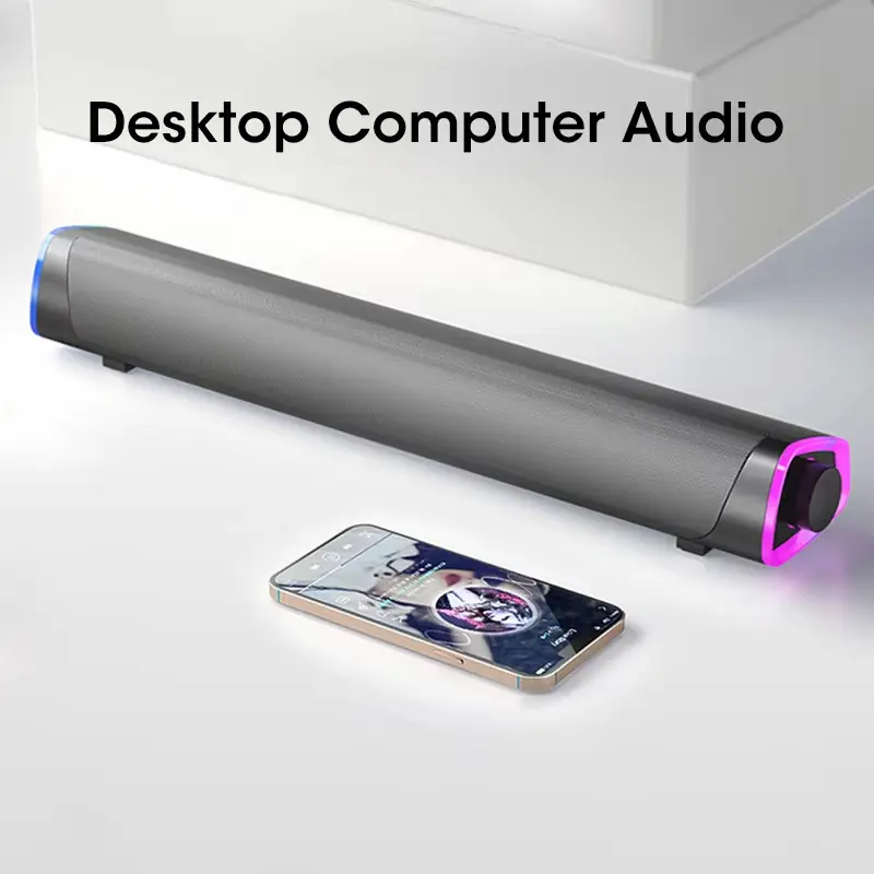 Wireless Bluetooth Speaker with 4D Sound Subwoofer - for Home Use, Computers, Laptops