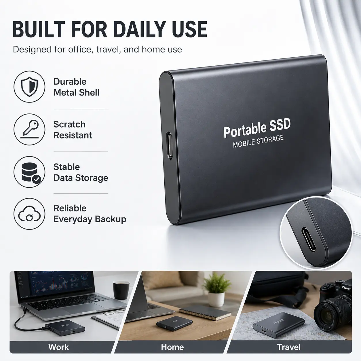 4TB new Large Capacity high-speed External Hard solid state Drive 1TB Portable SSD USB 3.0 Storage Disk for Laptop PC Mac Game
