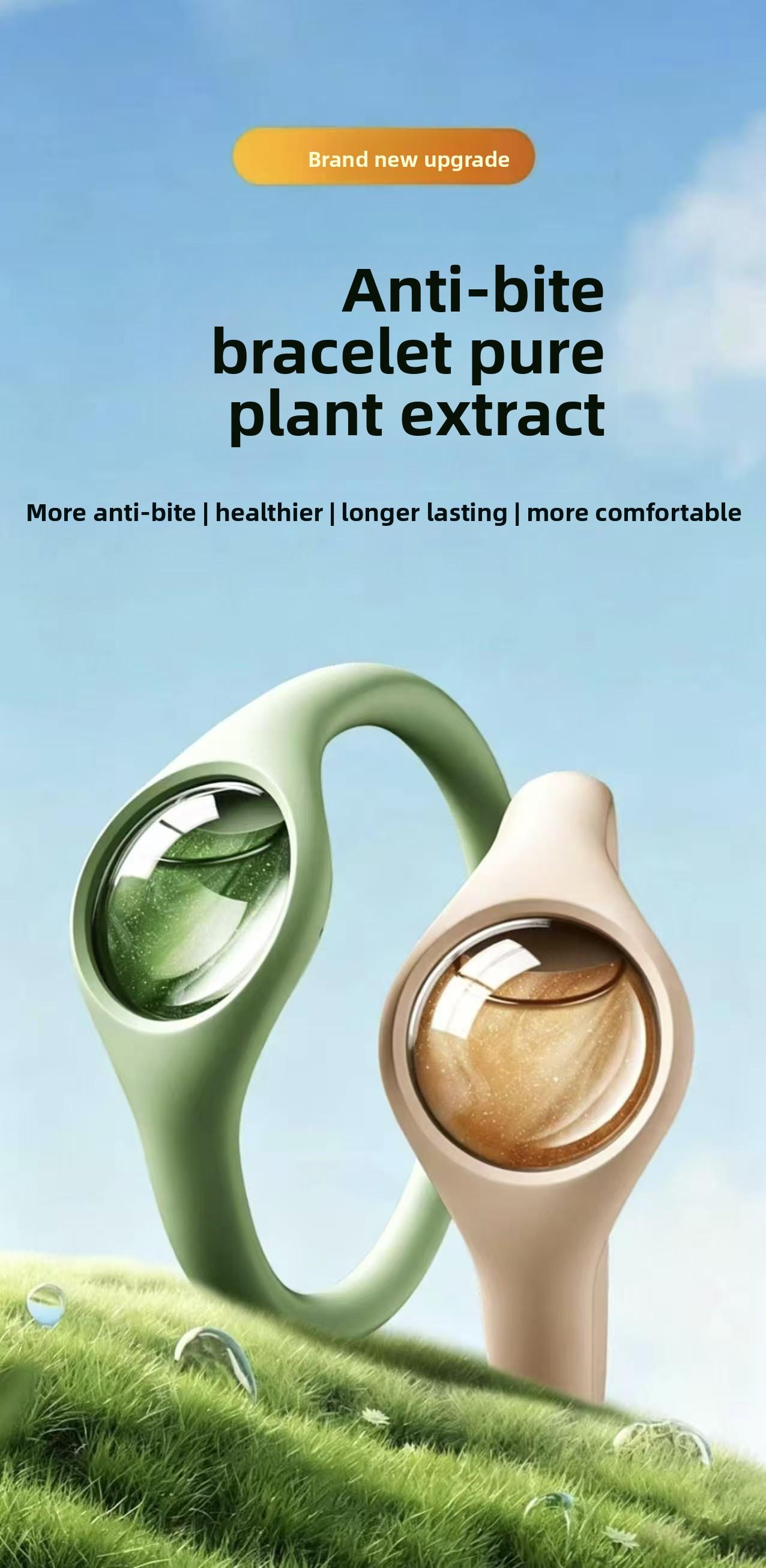 Refreshing Mosquito Repellent Wristband, Powerful Anti-Mosquito Bracelet for Adults & Kids, Waterproof Portable Design for Outdoor Camping Hiking Travel, Long-Lasting Insect Protection, Skin-Friendly Deet-Free Essential Oil Bracelet