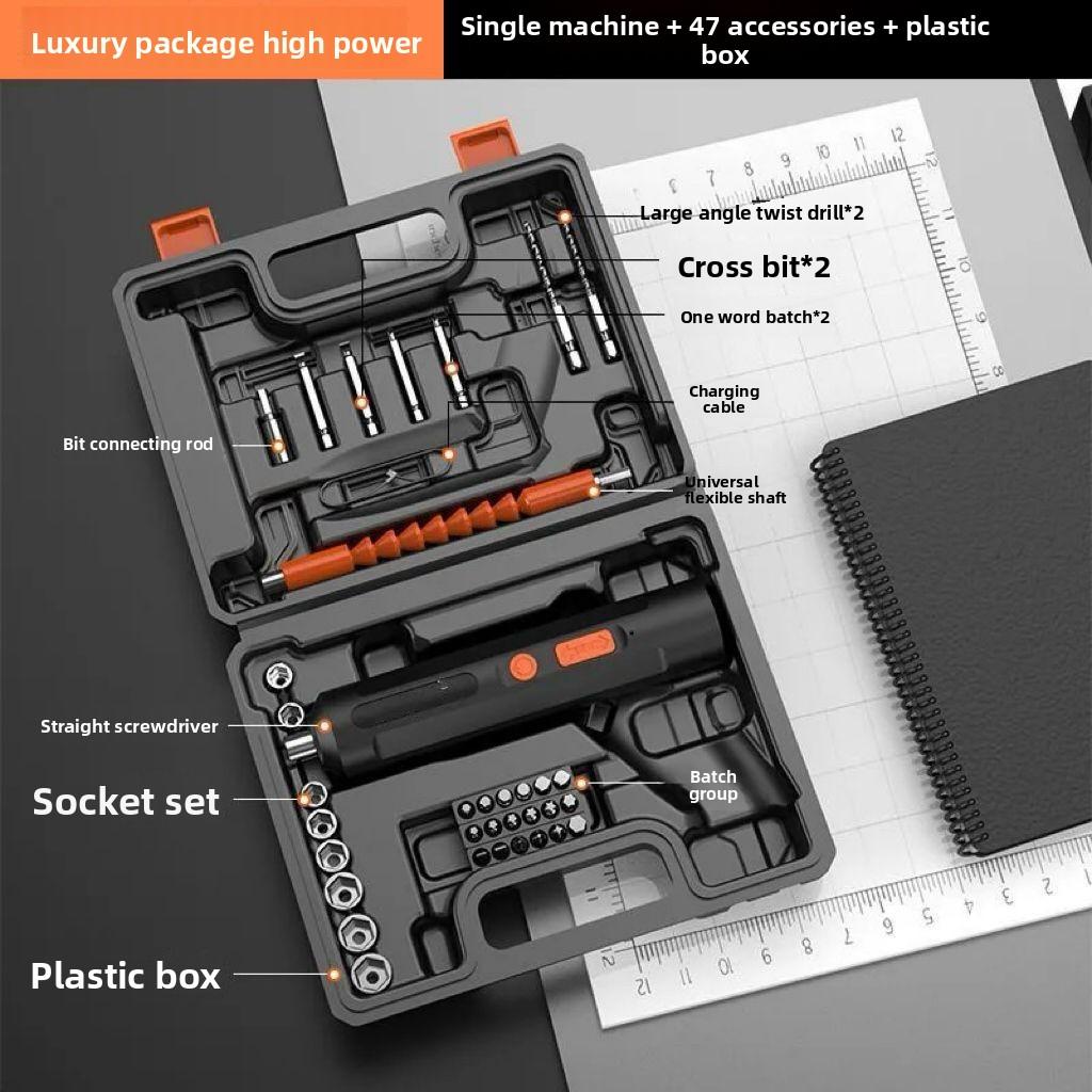 Precision Pen-Style Electric Screwdriver with 12 Magnetic Bits and Portable Charging Case