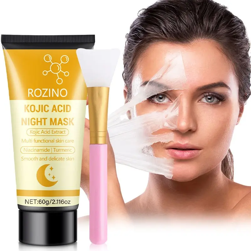 60g Turmeric Acid Night Peel Mask, Reduces Dark Spots, Smooths Skin, Contains Turmeric Extract, Weekly Use, Ideal for Dull and Rough Skin