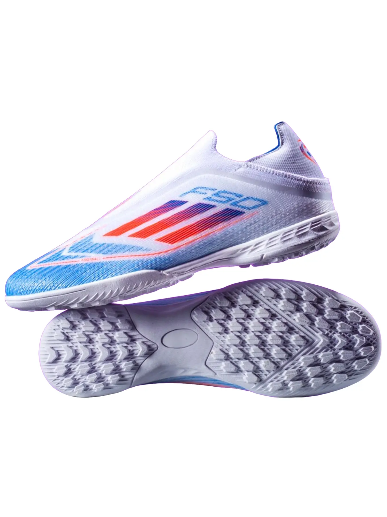 Unisex Soccer Shoes with Studs, Ideal for Grass Training and Matches, Sporty PU Upper, Striped Pattern, Suitable for All Ages
