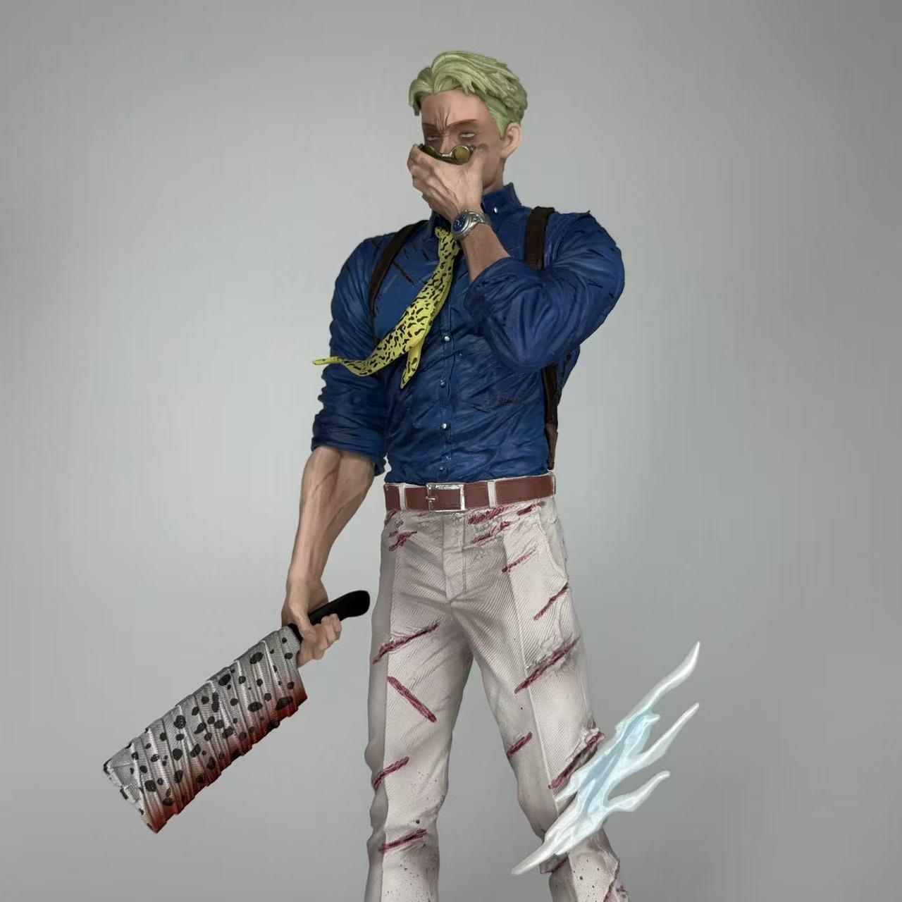 ​​Hot Jujutsu Kaisen Nanami Kento Final Battle 32cm Standing Pose Anime Figure Statue Desktop Decoration Adult Gifts