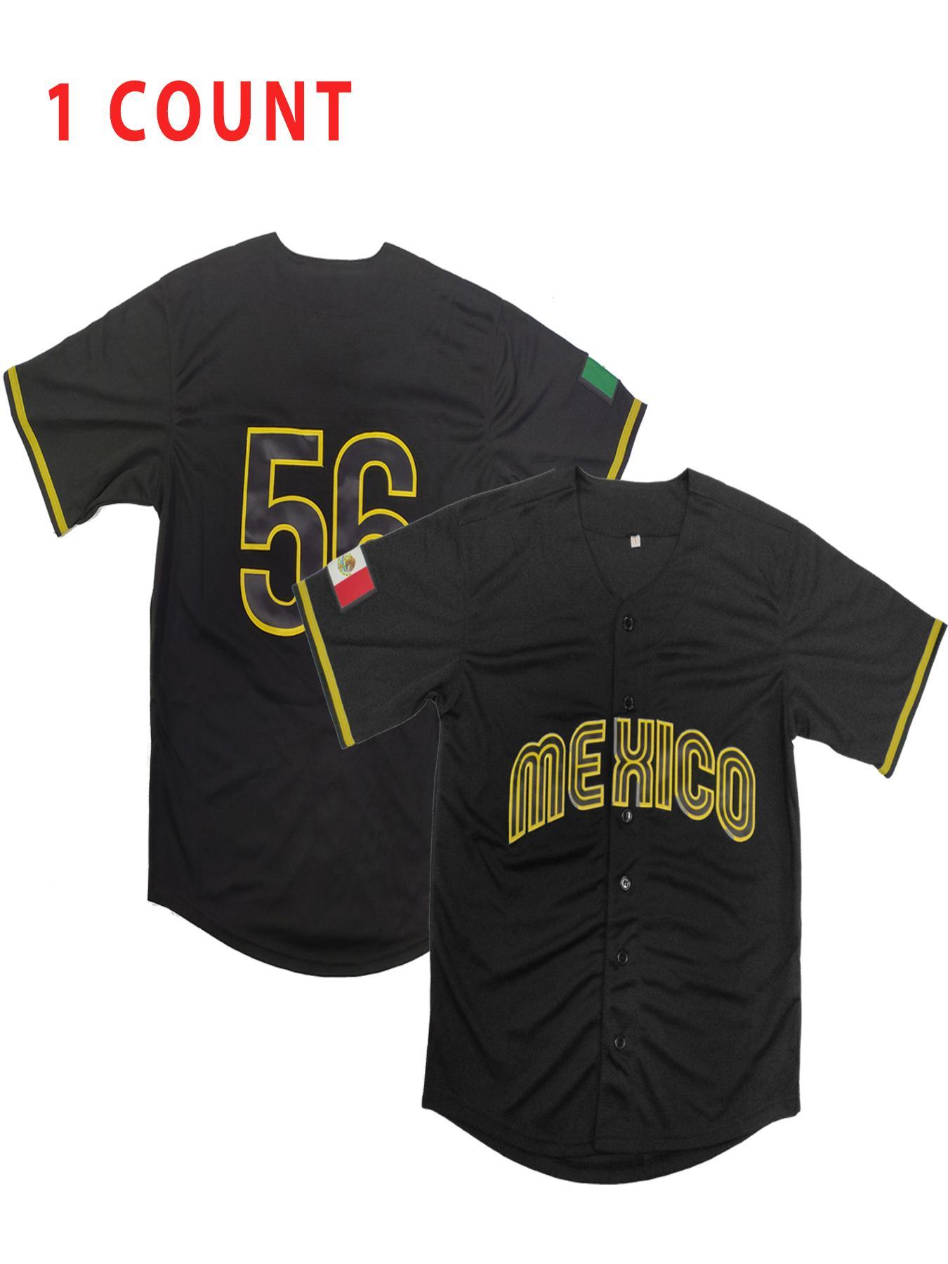 Mexican World Cup Baseball Jersey, Embroidered Loose Fit Casual Sports Shirt, Quick Dry Outdoor Wear, All Seasons