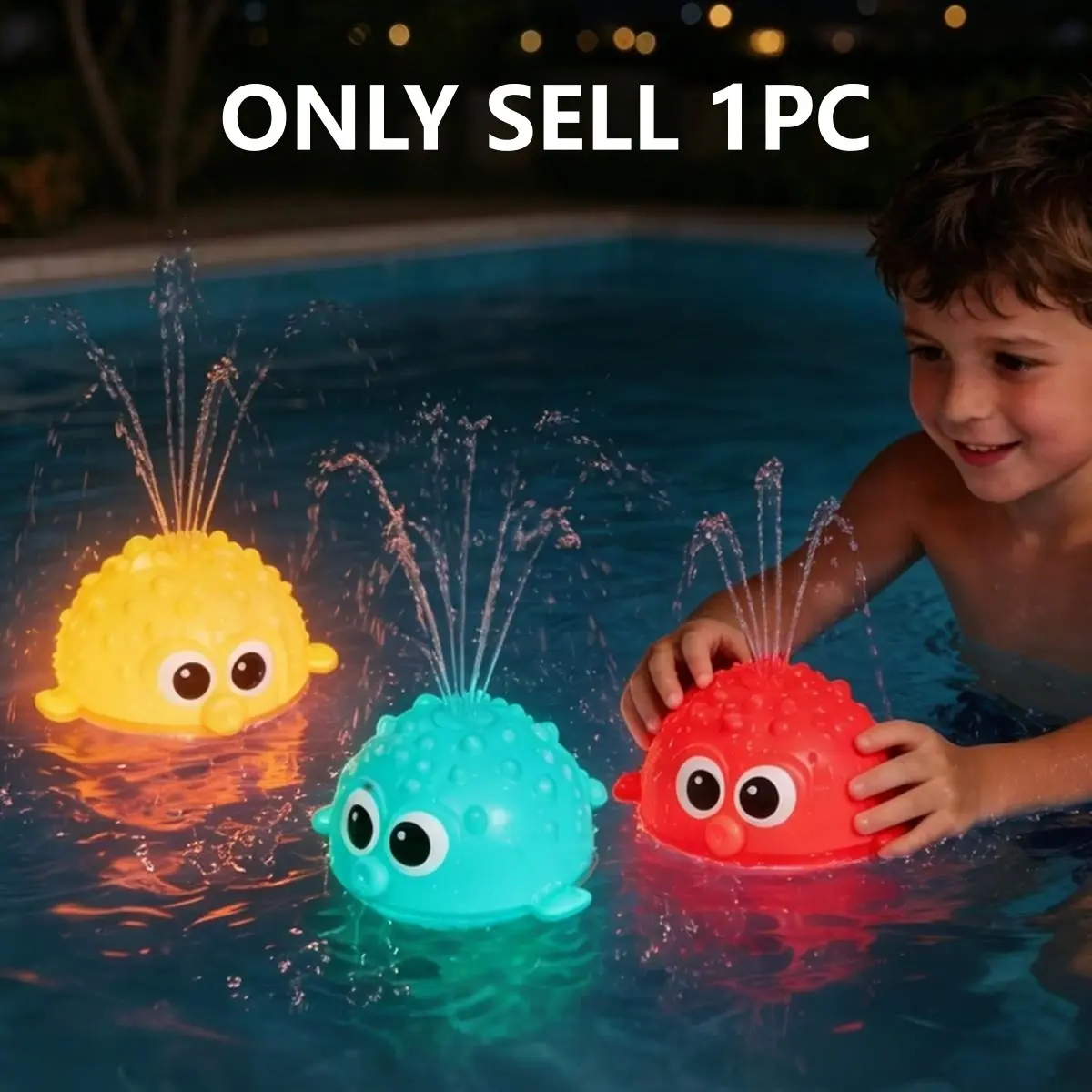 Electric Sensory Sprinkler River Dolphin Toy, Automatic Water Spray Light Toy, Fun Interactive Play Shower Accessory, Birthday Gift for Kids