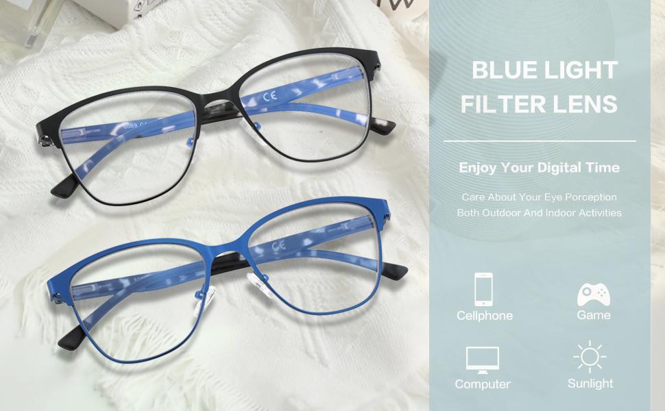 Progressive Multifocal Reading Glasses Women Cat Eye No Line Multifocus Transition Blue Light Reader Lady Metal Frame Progressive Multifocal Reading Glasses Women Cat Eye No Line Multifocus Transition Blue Light Reader Lady Metal Frame