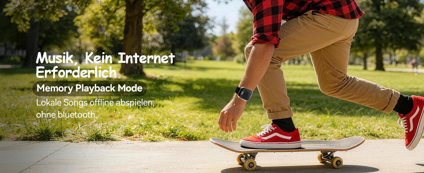 OHLPRO Wearable Bluetooth Speaker, Small, Portable Bracelet & Magnetic Clip-On Wireless Speaker Mini, Stereo HD Sound, Bluetooth 5.3 Hands-Free Function with Time Display, Ideal for Travel Sports