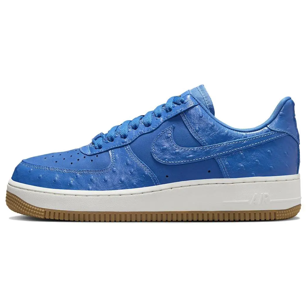 Nike Air Force 1 Blue Ostrich Low-Top Sneakers for Women Verifiable, with credentials and supporting global authentication
