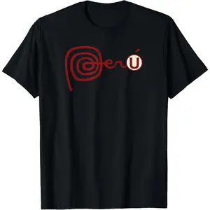 180g 100% cotton Club Universitario de Deportes Peru Football Soccer T Shirt T-Shirt Fabric Menswear