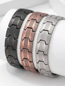 Magnetic Copper Bracelet for Men Women, 3X Ultra Strength 99.99% Pure Bio Energy Healing Bracelets, Adjustable Arthritis Pain Relief Bangle with 3500Gauss Neodymium Magnets, Therapy Jewelry Gift
