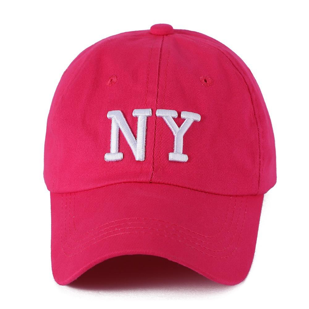 Sun protection baseball cap for large head circumference, casual NY letter sports sun hat, versatile for daily use, adult duckbill cap wholesale
