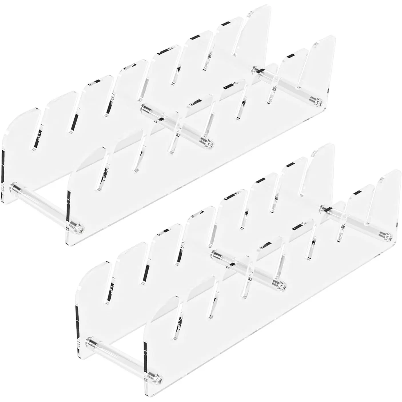 Baseball Hat Organizer Rack,2 Pack  Baseball Caps Storage Holder for Closet,Retail Hat Display Stand for Vendors
