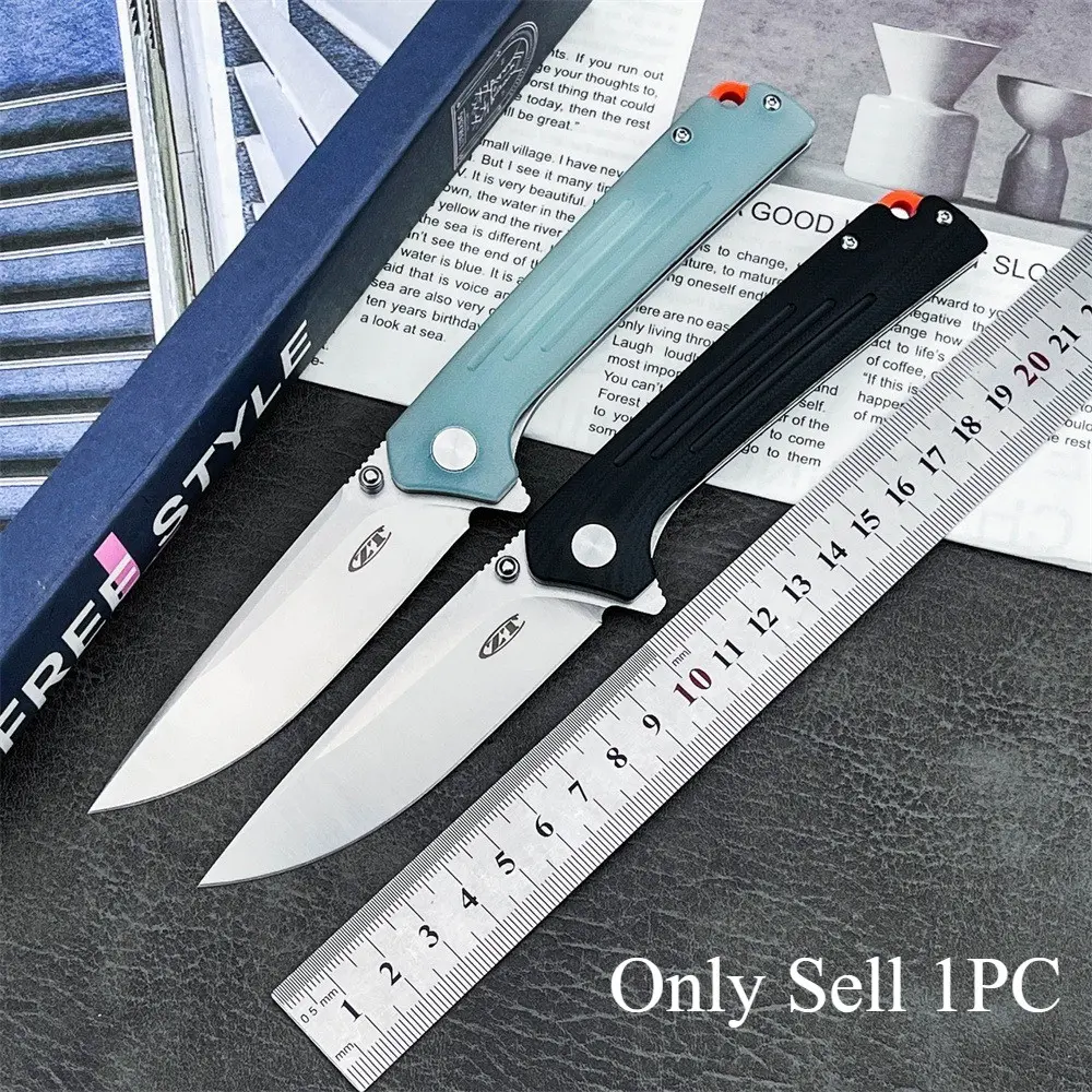Two Bestselling Folding Knives, D2 Steel Blade, G10 Handle, Perfect Gift for Holidays, Multi-Functional Portable Pocket Knife for Outdoor Activities