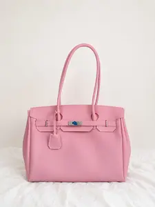Women’s Tote Bag, Large Capacity Shoulder Handbag with Lock Buckle, Fashion PU Leather Work Purse, Stylish Everyday Carryall Bag for Shopping Travel Office, Shopping Tote Bags