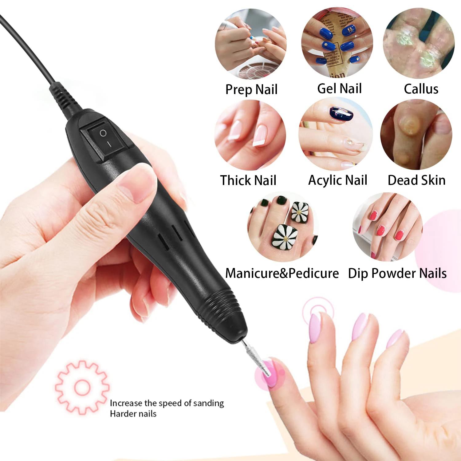 20000RPM Electric Nail Machine Desktop Equipment With 6pcs Milling Cutters Bits Set Gel Cuticle Armor Removal Pedicure Manicure Tool Professional Electric Nail Drill Milling Machine For Manicure Pedicure Files Tools Kit Nail Polishe 20000RPM Electric Nail Machine Desktop Equipment With 6pcs Milling Cutters Bits Set Gel Cuticle Armor Removal Pedicure Manicure Tool Professional Electric Nail Drill Milling Machine For Manicure Pedicure Files Tools Kit Nail Polishe
