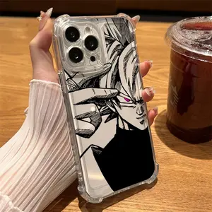 Dragons Balls Phone Case Clear For iPhone 17 16 14 15 11 12 13 Pro Max 16E 15 16 Plus 17 Air Anti-fall Cover God Goku Cell Anime