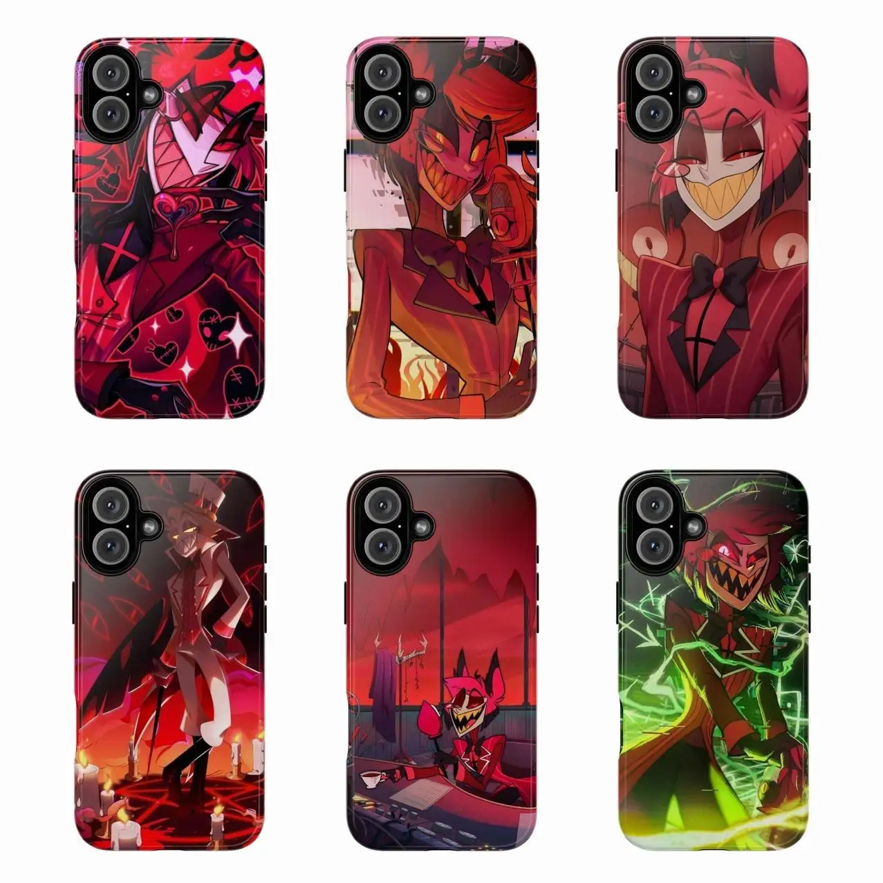 Alastor Hotel Hell Hotel phone case, Season 2, fan gift, compatible with iPhone 11–17 Pro Max/Plus series and Samsung Galaxy S23–S25 series.