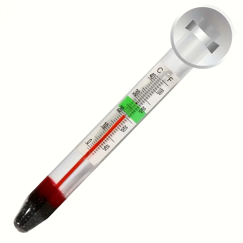 Aquarium Thermometer, Fish Water Temperature Gauge, Tropical Fish Tank Water Monitor, No Battery Needed, Easy to Use