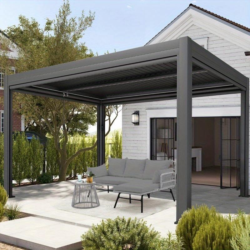 5-Person Modular Patio Conversation Set in Gray-Weather-Resistant Cushioned Sectional with Interchangeable Modules, Durable All-Weather Wicker Construction, UV-Protected Gray Fabric Cushions with Removable/Washable Covers