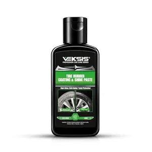 Veksis Tire Rubber Coating & Shine Paste – 100ml Ceramic Tire Coating for Cars, Restores Faded Rubber, UV Protection, Non-Greasy Matte Finish, Long-Lasting Tire Shine, Travel Size for Trucks SUVs RVs