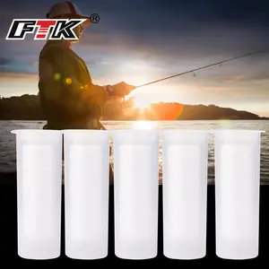 FTK 5pcs 250M High Tensile Bait Elastic Thread 0.2mm Sea Invisible Fishing Line Easy Binding Bait Line
