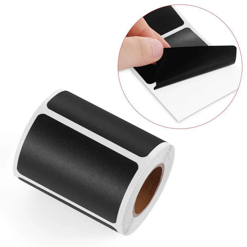 300pcs 1.38*2.17in Handwriteable Chalkboard Stickers, Home Kitchen Jar Labels, Organizational Management Stickers