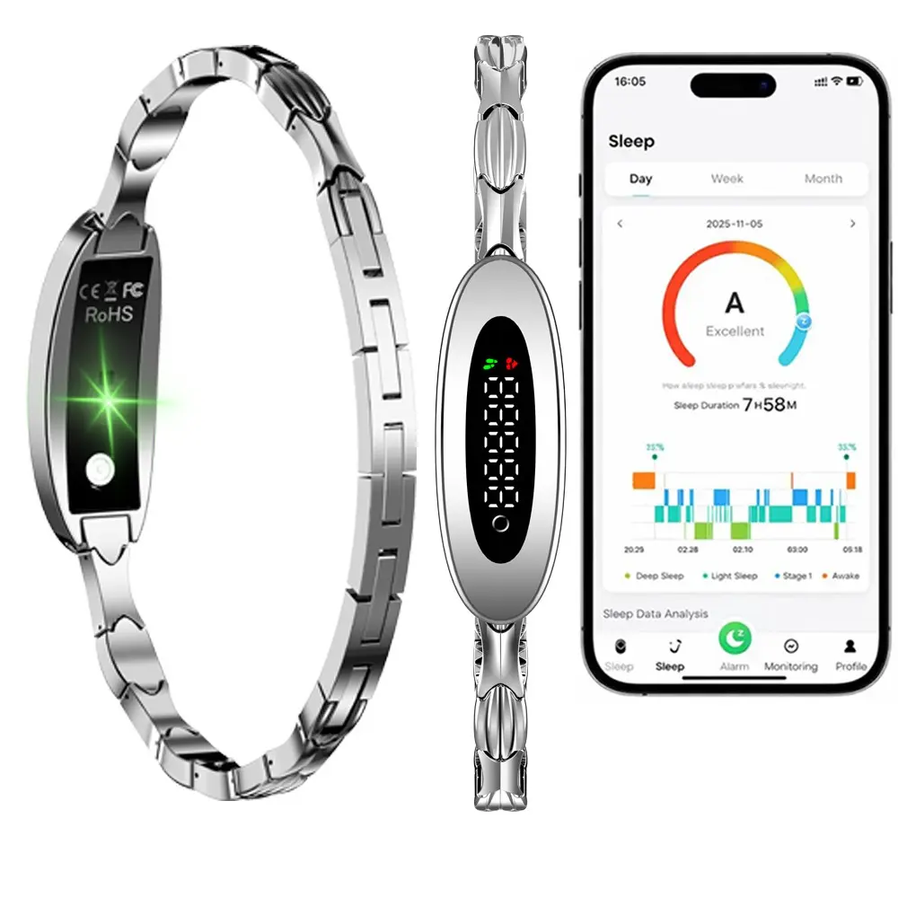 Fitness Tracker for Women,Heart Rate / Blood Oxygen / Sleep Monitor, Smart Bracelet Ultra-weight Wearable,Wearable Fitness Trackers,Free APP, IP68 Waterproof, Multiple Sports Modes Compatible for Android and IOS Phones
