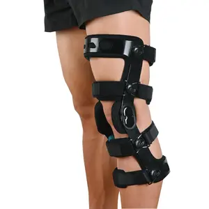 Functional Knee Brace for ACL MCL PCL Meniscus Ligament Sports Injuries – Adjustable Hinged ROM Orthopedic Knee Orthosis for Men Women