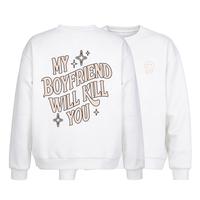 my bf white sweatshirt