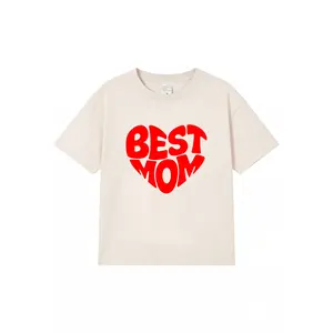 Mother's Day &【Best Mom 】A gift for mom-Womens' 100%Cottton  T-shirt Breathable  Print Top Love you mom see you tomorrow