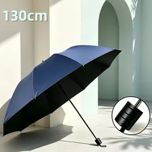 Manual Wind-Resistant Folding Umbrella, 10-Rib Sunscreen Outdoor Umbrella, Suitable for Sunshine and Rain, Sunshade Umbrella, 1pc