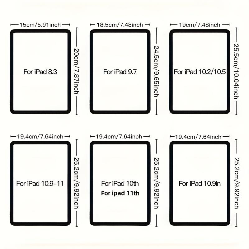 Y-fold tri-fold iPad case with multiple viewing angles, minimalist solid color design. Auto sleep/wake, shockproof, built-in pencil holder. Compatible with iPad mini 6/7, Air 4/2024, Pro 2020/2021/2022/2024. Ideal gift for you!