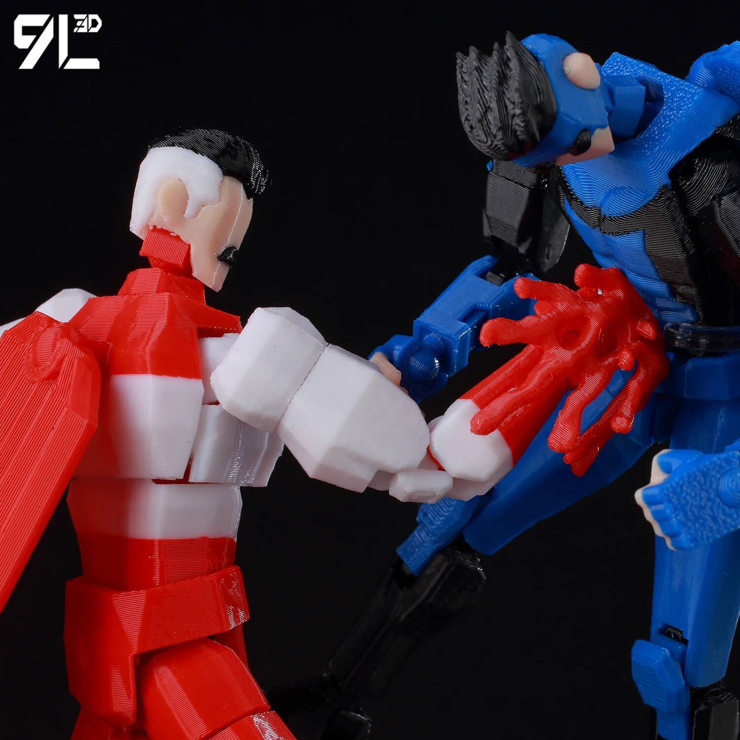 9L3D Lucky 13 Invincible Boy Conquer​ Omni Action Figure 3D Printed Anime Model Multi-Jointed Poseable Collectible Toy Gift Fan