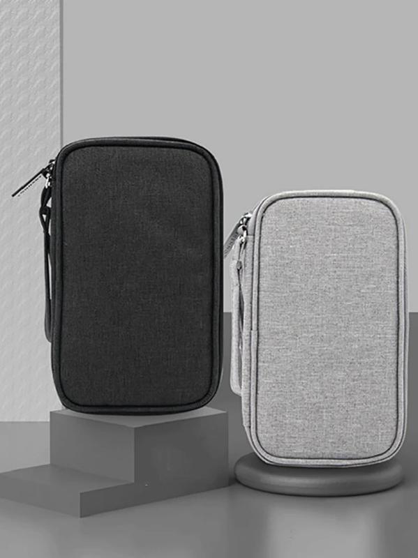 Travel Portable Handbag Mini USB Data Flash Drive Earphone Cable Case Digital Storge Bag U Disk Case Memory Card Organizer Bags