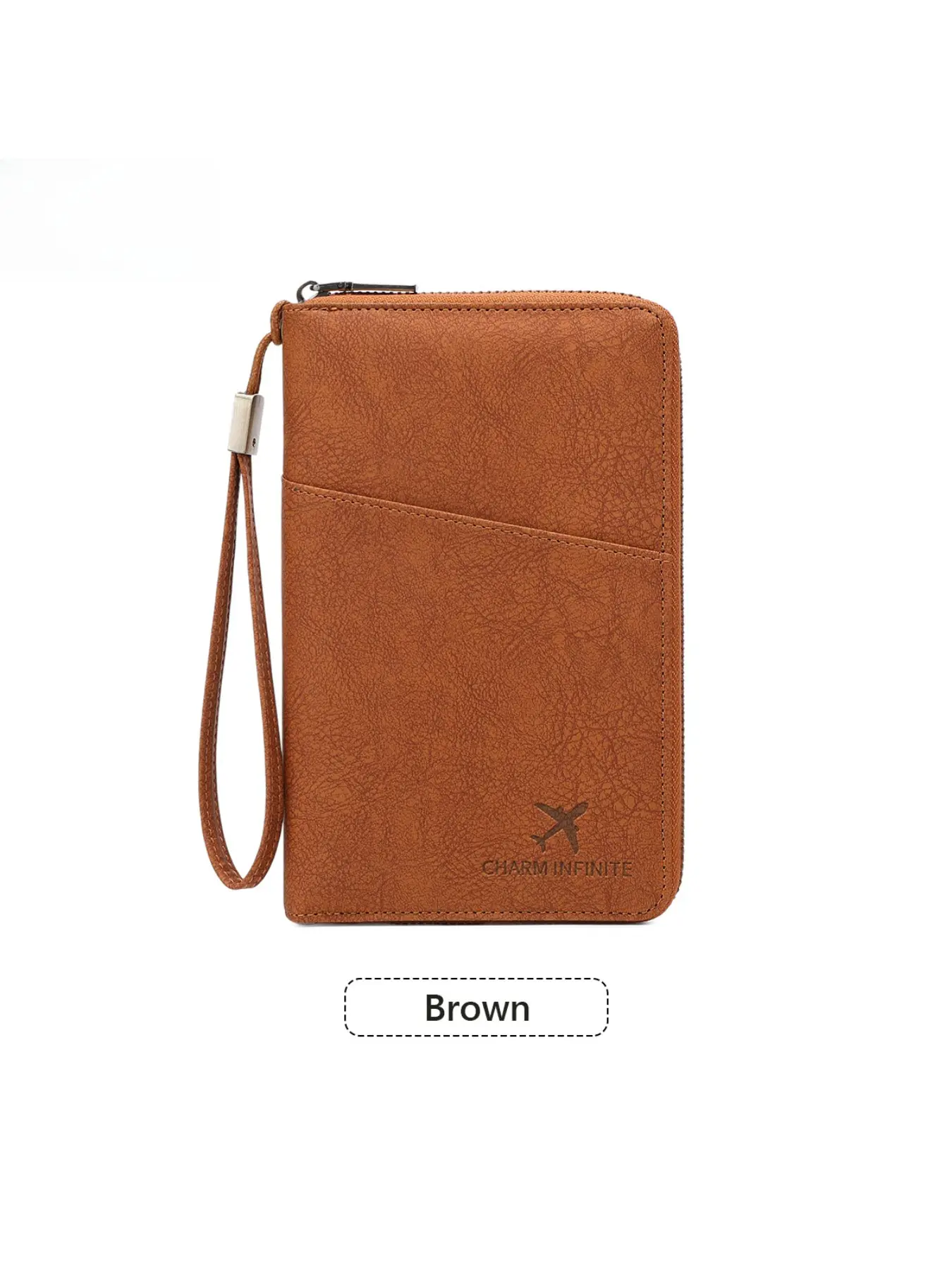 2026 Anti-Magnetic Passport Case, Long Zipper Design, Multi-Functional Travel Ticket Organizer, Document Wallet for Trips