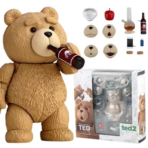 2026 hot item Ted2 Figure Bjd Ted Teddy Bear Action Figure AMAZING YAMAGUCHI Revoltech No.006 Teddy Brick Figure Gk Movie Model Doll Toy Gift